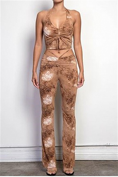 Desert Tie-Dye Halter Set