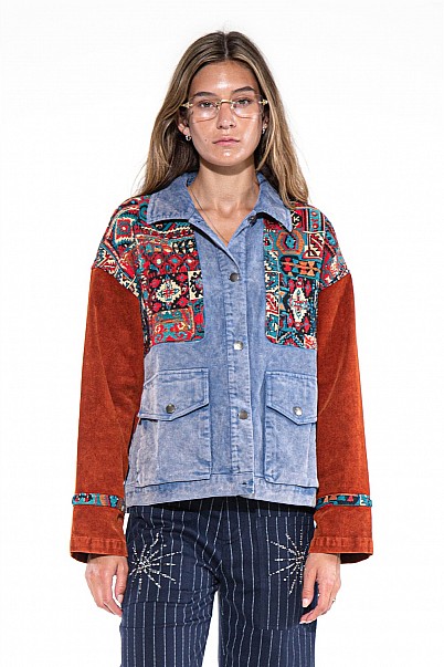 PATCHWORK CORDUROY JACKET