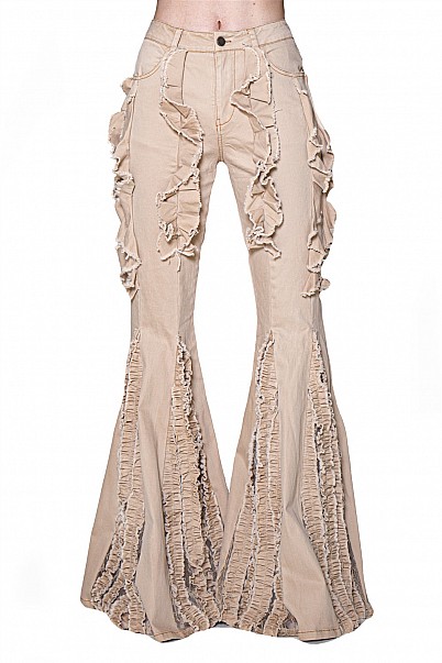 SANDSTORM RUFFLE FLARE PANTS