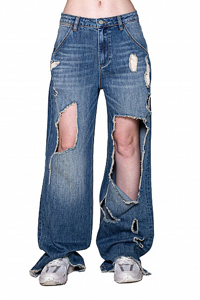 SHRED THEORY WIDE-LEG JEAN