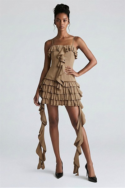 DESERT DANCER RUFFLE MINI DRESS