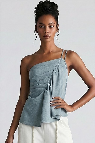 DUNE DRAPE ASYMMETRICAL CAMI TOP