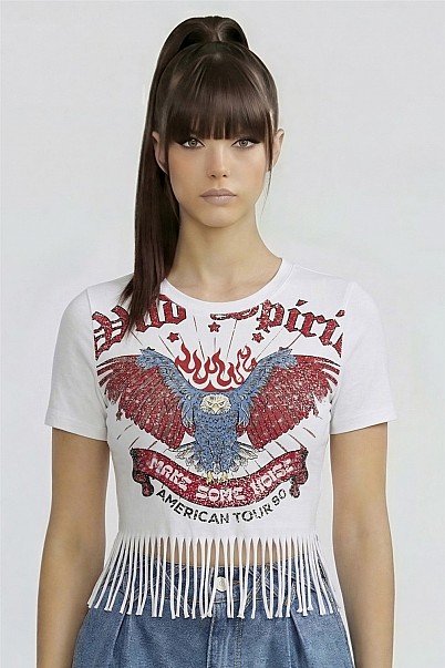 AMERICAN RIOT FRINGE GRAPHIC TEE