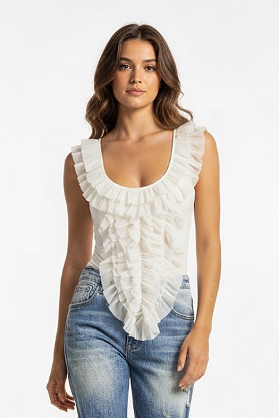 FAIRYTALE RUFFLE CASCADE TANK